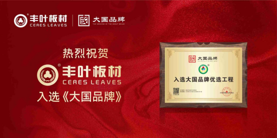 大国品牌，行业标杆丨丰叶板材成功入选《大国品牌》